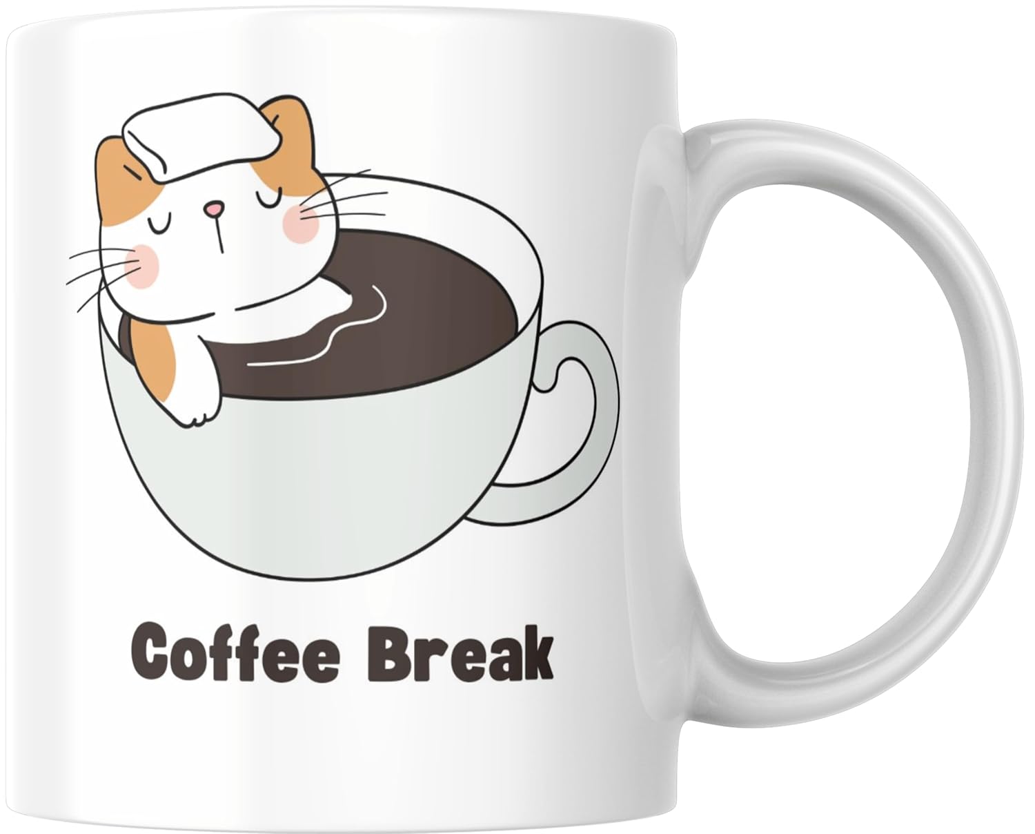 Rosa Mystica Coffee Break Mug Set of 1 to Gift to Yourself, Best Friends, Coffee Mugs, White Ceramic Mugs- 300 ml