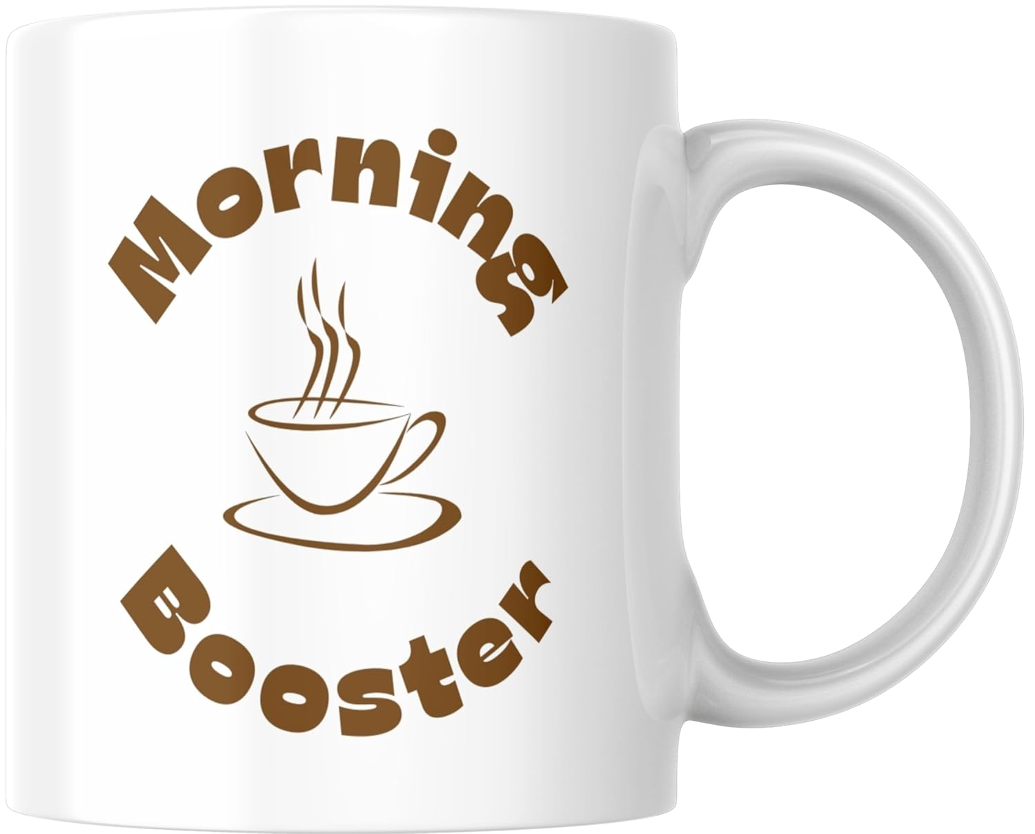 Rosa Mystica Quoted Coffee Mug (Morning Booster) Ceramic White Tea/Coffee Mug for Gift -300 ml