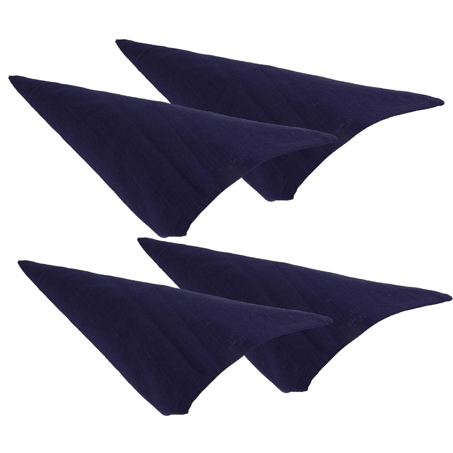 Rosa Mystica Cloth Napkins 18x18 Inches, 85% Cotton 15% Linen Dinner Napkins with Hemmed Edges, Washable Napkins Ideal for Parties, Weddings and Dinners (Carbon Black, Pack of 6)