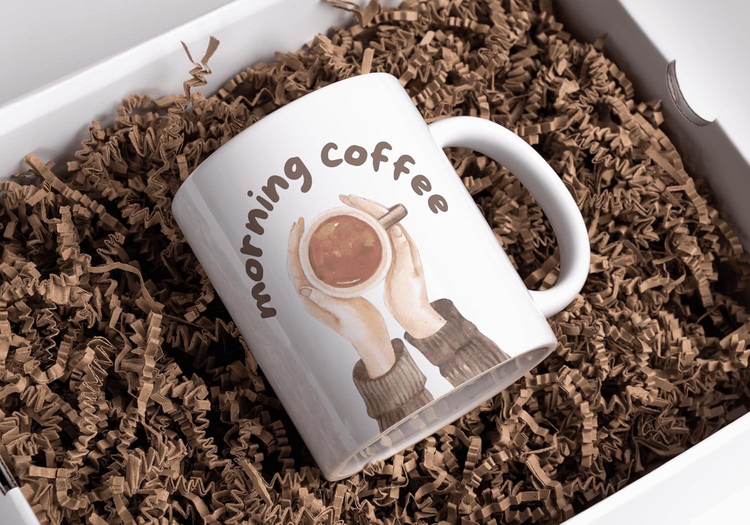 Rosa Mystica Morning Coffee Mug for Daily Use for Gift to Yourself, Best Friends, Coffee Mugs, White Ceramic Mugs- 300 ml Brand: Rosa Mystica