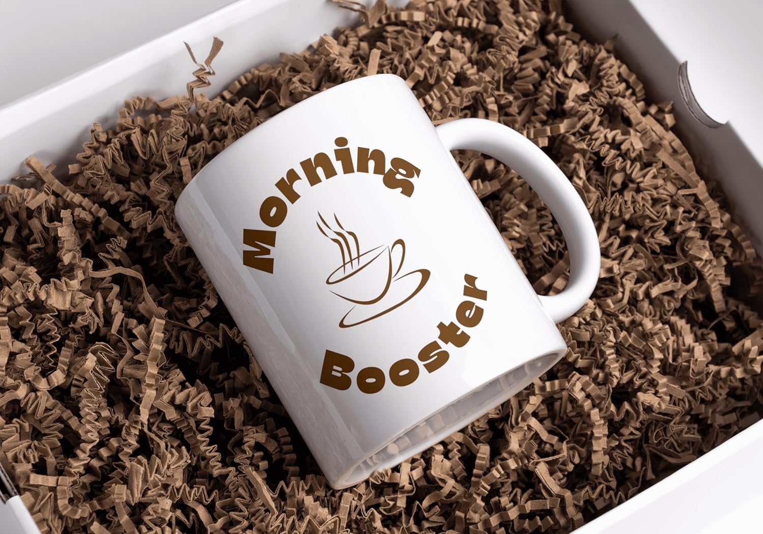 Rosa Mystica Quoted Coffee Mug (Morning Booster) Ceramic White Tea/Coffee Mug for Gift -300 ml