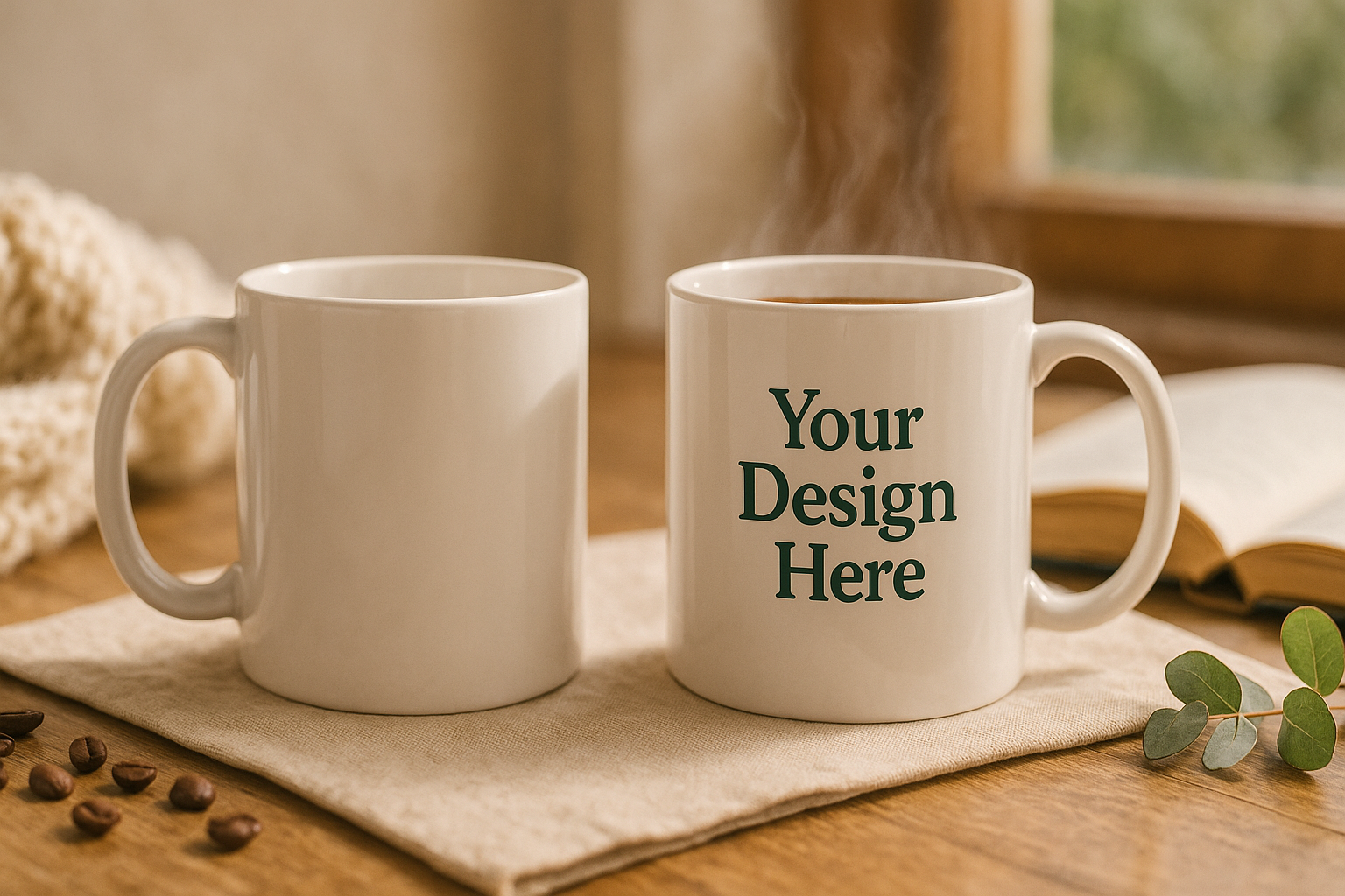 Rosa Mystica – Print Your Own Customized Mug | Personalized Ceramic Coffee Mug with Your Design, Name, or Logo | Perfect for Gifts, Office & Home Use (White, 350ml)
