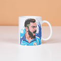 Rosa Mystica Virat Kohli Printed Coffee Mug Gift for Cricket Lovers | Mug for Virat Fans | Gift for Cricket Fans Brother, Friend, Boss, Colleagues (White) - 300 ml
