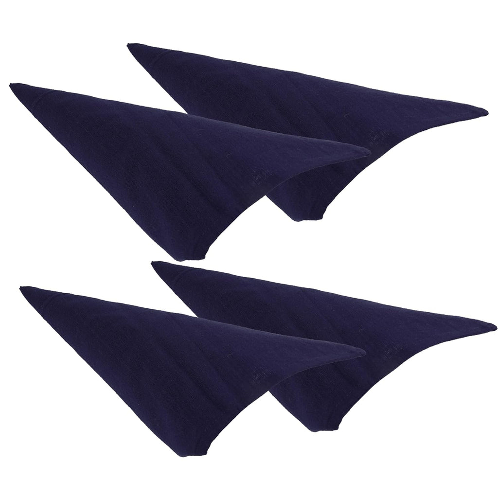 Rosa Mystica Cloth Napkins 18x18 Inches, 85% Cotton 15% Linen Dinner Napkins with Hemmed Edges, Washable Napkins Ideal for Parties, Weddings and Dinners (Carbon Black, Pack of 6)