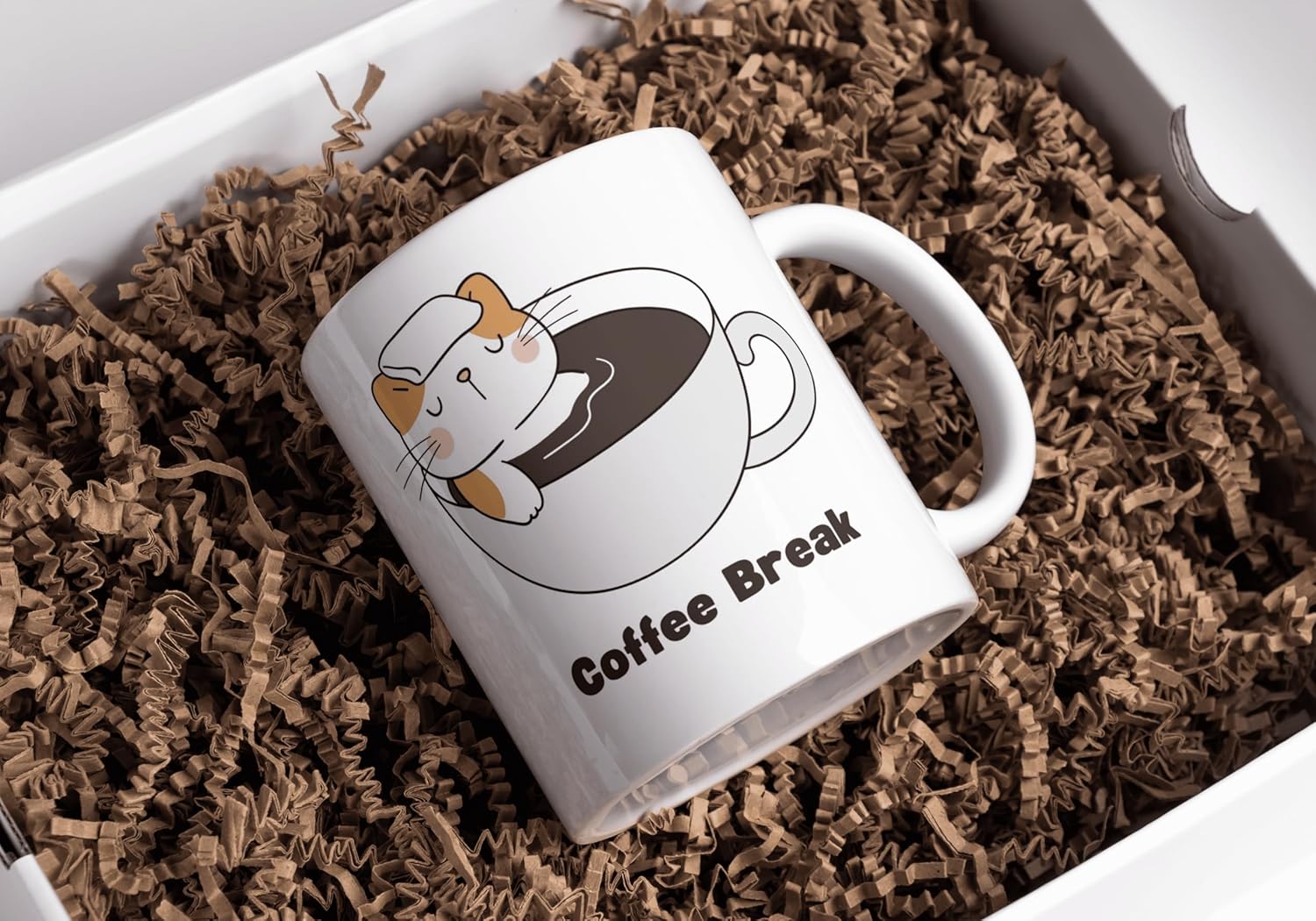 Rosa Mystica Coffee Break Mug Set of 1 to Gift to Yourself, Best Friends, Coffee Mugs, White Ceramic Mugs- 300 ml